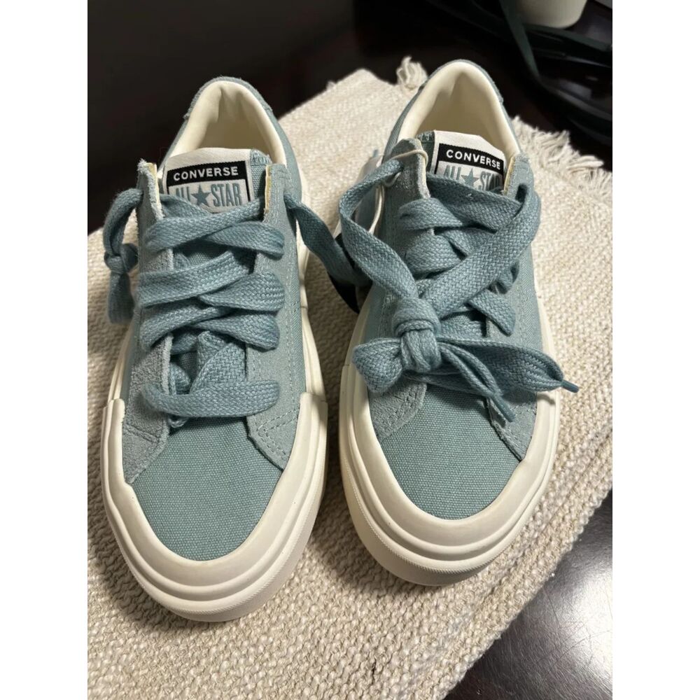 Converse All Star Cruise Sage Green Platform Sneakers NWT Womens Size 6 - Picture 1 of 4